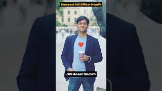 Ansar Shaikh  Youngest IAS Officer MOTIVATION 💪 Inspiration upsc ias ips reels ytshorts love [upl. by Henig989]