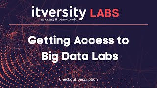 Getting Access to Big Data Labs [upl. by Enal]