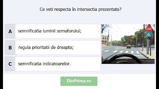 Ce veți respecta în intersecția prezentată [upl. by Thackeray199]