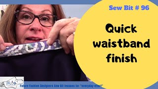 How to sew a quick waistband facing [upl. by Anneirb]