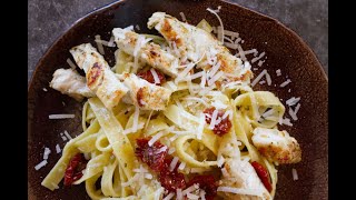 How to Make Chicken Tagliatelle Pasta With Sun Dried Tomatoes [upl. by Hut]