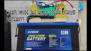 Whatquots inside the KINGS 200ah Lithium Battery [upl. by Primaveras]