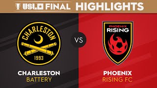 11122023  Charleston Battery vs Phoenix Rising FC  USL Championship Final Highlights [upl. by Airyk803]