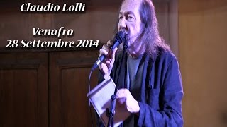 Intervista a Claudio Lolli ULTIMA INTERVISTA VIDEO  Borghesia live Venafro IS 28 Settembre 2014 [upl. by Gustin]