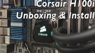 Corsair H100i Unboxing and Installation [upl. by Nemlaz75]