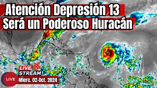 Aviso nueva tormenta a punto de formarse será huracán tormenta envivo huracan lluvias [upl. by Bonis]