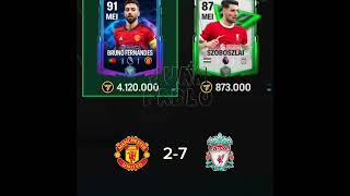 M United Vs Liverpool FC mobile CARDS united liverpool preimerleague fcmobile [upl. by Dibru]