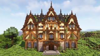 Minecraft  Big Medieval Mansion Tutorial [upl. by Hilliard]