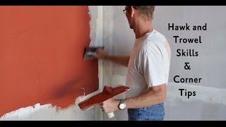 Hawk and Trowel Skills amp Corner Tips [upl. by Jodoin]