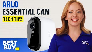 Monitor Your Home with Arlo Essential Outdoor 2K Cameras  Tech Tips from Best Buy [upl. by Orly676]