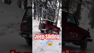 What Should You Do If The Car Starts Sliding On Snow ❄️  Jeep Sliding Down Snowy [upl. by Caroline]