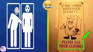 Most Funniest Bathroom Signs [upl. by Archibold]