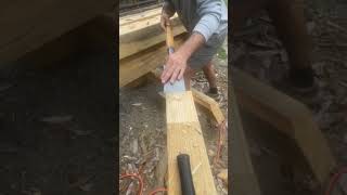 timber frame slick toolsinaction sharp wood [upl. by Tallula]