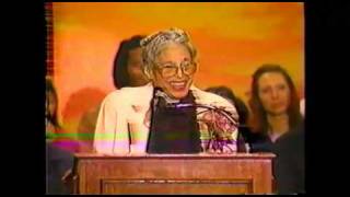 Rosa Parks speaking at a 1998 event at Soka Gakkai International [upl. by Bunker]