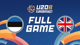 Class Game 1112  Estonia v Great Britain  Full Basketball Game  FIBA U20 EuroBasket 2024 Div B [upl. by Itsirhc]