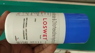 LOSWET POWDER  Miconazole Nitrate amp Chlorhexidine Hydrochloride Powder Uses  LOSWET POWDER Uses [upl. by Aicnorev]