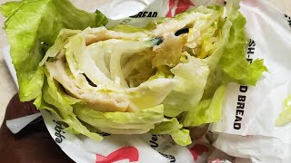 Jimmy Johns Unwich 12 lettuce wrap low carb sandwich Aarke Carbonator [upl. by Leagiba259]