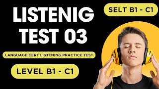 Language Cert Listening Practice Test  Level B1 To C1  General Language Cert listening [upl. by Erdnua]