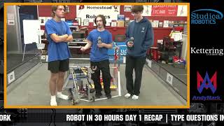 Using CENTERSTAGE Robot for INTO THE DEEP 4116 Volta Robotics Ri30H Day 1 Recap [upl. by Ytsur229]