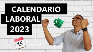 Calendario laboral 2023 en Excel [upl. by Bergstrom]