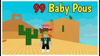 How to get ALL 99 Baby Pous in FIND THE BABY POUS Roblox [upl. by Avert]