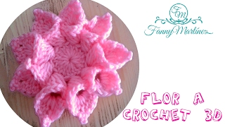 Flor a crochet 3D bien fácil paso a paso quotFlowers Crochetquot [upl. by Nhabois]