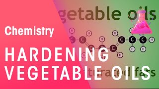 Hardening Vegetable Oils Through Hydrogenation  Organic Chemistry  Chemistry  FuseSchool [upl. by Drannel]