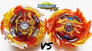 World Spriggan VS Super Hyperion  Shu VS Hyuga  Beyblade Burst Sparking [upl. by Beitnes]