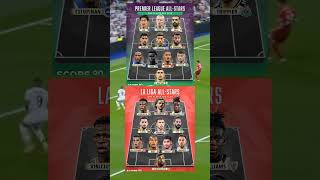 Premier League vs La Liga All Stars Choosing Just One Players Per Club🏴󠁧󠁢󠁥󠁮󠁧󠁿⚔️🇪🇦 [upl. by Tallie]