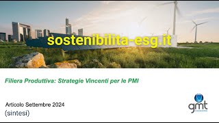 Sostenibilità nella Filiera Produttiva Strategie Vincenti per le PMI [upl. by Asiret]