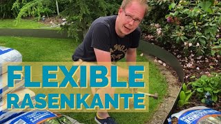 Flexible Rasenkante oder Beetkante vom Band  Installation und Review [upl. by Paradies]