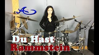 Rammstein  Du Hast drum cover by Ami Kim 28 [upl. by Nivrae]