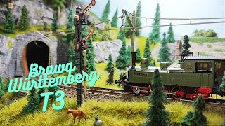 HO scale Model Railway in Germany epoche I  Dampflok T3 steam tank from Brawa [upl. by Aleksandr]