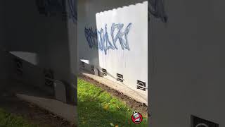 Removing Graffiti Tags One by One  Worlds Best Graffiti Removal Products [upl. by January]