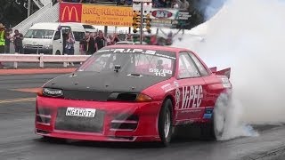 MGAWOT III RIPS RACING 7 SEC SKYLINE ON 105 TYRES AT V 4 amp ROTARY NATIONALS NEW ZEALAND 2612014 [upl. by Cicely]