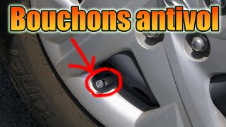 Solution contre le vol de bouchon de valve de pneu Les bouchons antivol vissable à clé de voiture [upl. by Ainslee]