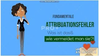 ◇ Fundamentale Attributionsfehler  Sozialpsychologie  Grundbegriffe [upl. by Yelyk527]