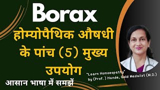 Borax  Dr Handes Explanation of Medicine  Five Principal Symptoms  BHMS [upl. by Caplan]