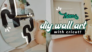 DIY Wall Art  Aesthetic Art Print Ideas with Cricut [upl. by Ellehsim385]