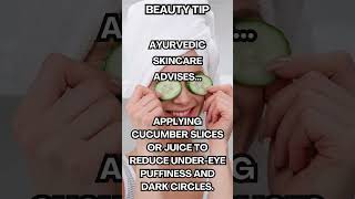 🥒 Reduce UnderEye Puffiness Cucumber Slices for Dark Circles viralvideo skincareproducts [upl. by Paxon]