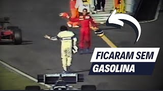 Piquet e Alboreto se divertem com pane seca [upl. by Hollah773]