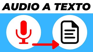 Cómo TRANSCRIBIR un AUDIO a TEXTO GRATIS 2024 Convertir de Audio a Texto [upl. by Akissej]