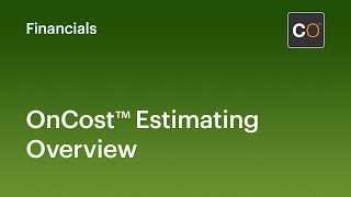 OnCost Estimating Overview  Advanced Construction Estimating Software [upl. by Nesnah808]