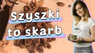 ☕ Choinka z szyszek świerkowych 🎄 Bez użycia stożka gość specjalnyDIY przy kawie 29 [upl. by Elazaro]