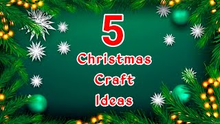 DIY Christmas Tree 🎄 Ornament Crafts to Gift or Sell 🎅 5 Creative Christmas Decoration Ideas [upl. by Irabaj]