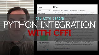 How to better integrate PythonC with CFFI [upl. by Rolfe]