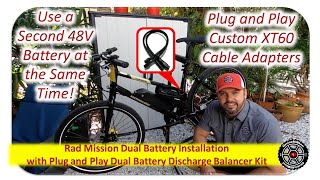 Rad EBikes  RadMission  Plug and Play Dual Battery Discharge Balancer Kit  Install Two Batteries [upl. by Pierrette]