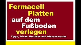 Fermacell Platten kleben verlegen bei Fußbodenheizung Montage Trockenestrich [upl. by Alarice]