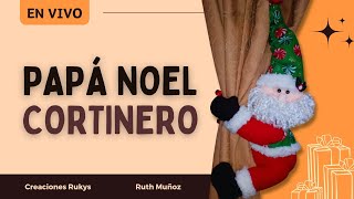 Papá Noel Cortinero  Moldes Gratis  Creaciones Rukys [upl. by Hacceber]