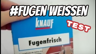 Fugen frisch weissen mit Knauf Fugenfrisch [upl. by Noak]